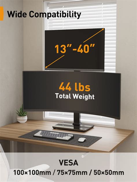 Dual Monitor Stand for 13" to 40" Screens – Perlegear