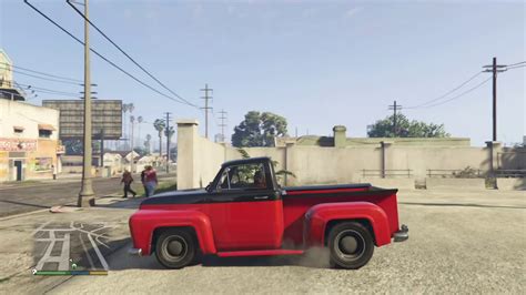 GTA 5 Pickup Truck Red Vapid Slamvan Muscle Classic Beautiful YouTube