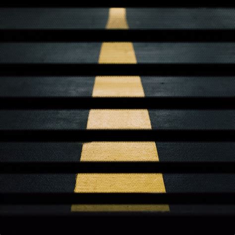 road street crossing yellow lines abstract 5k iPad Pro Wallpapers Free Download