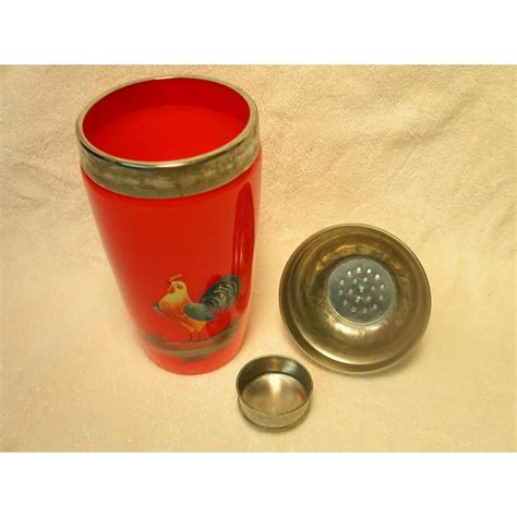 Vintage Glass Cocktail Shaker Set | Chairish