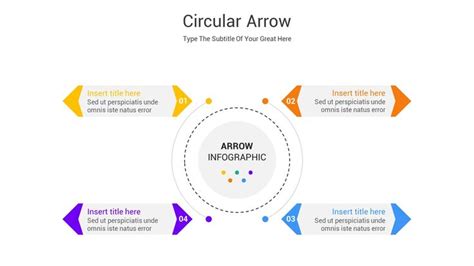 Circular Arrow Diagram Powerpoint Template