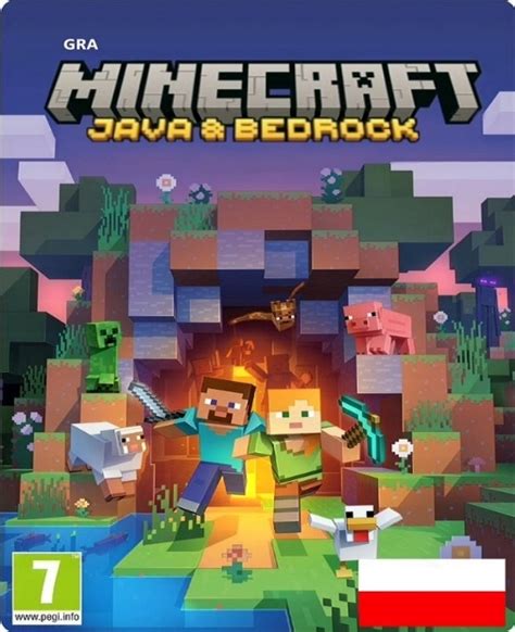 MINECRAFT JAVA BEDROCK EDITION GRA PC POLSKA WERSJA KLUCZ