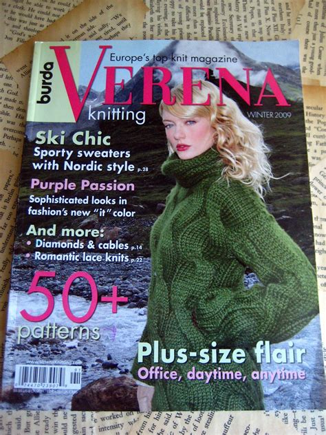 Burda Verena Magazine Winter 2009 Over 50 Knitting Patterns