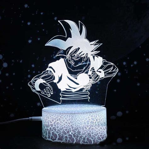 2022 Anime 3d Night Light Cartoon Character Dragon Ball Figure Son Goku