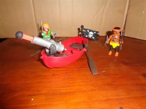 Playmobil Lot Pirates Ile Avec Barque Canon Quipage Eur