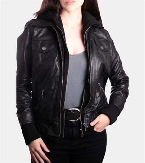 Hooded Bomber Jacket Women