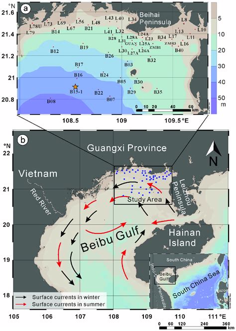 A Sampling Stations In The Northeastern Bbg Black Dots And The