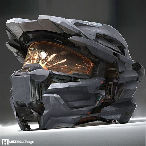 Halo Spartan Helmet Mike Hill On Artstation At Artstation