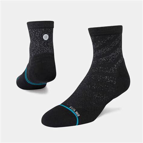 Stance Run Light Quarter Unisex A A Run Blk