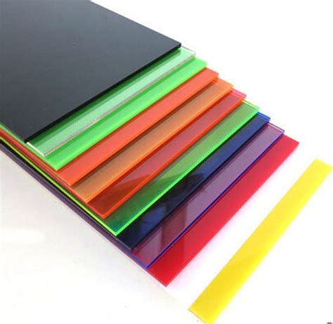 Black Yellow Green White Red Glossy Acrylic Sheet Thickness