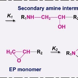 Fig. S2 The curing reaction process of an amine-based curing agent and ...