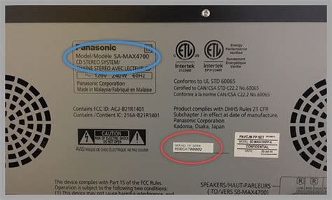 Panasonic How To Find The Model Number Or Serial Number Of A Product