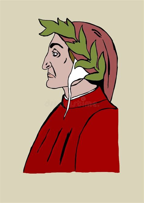 Dante Alighieri portrait stock illustration. Illustration of dante - 50734700