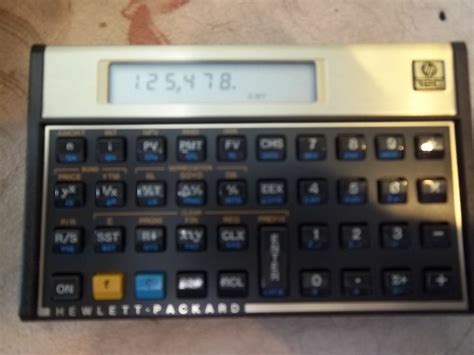 HP 12C Financial Calculator With Original HP Case Works Well HP