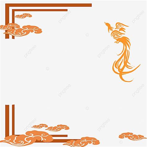 Chinese Style Border Phoenix Png