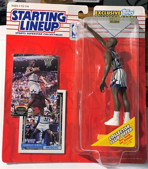 Kenner Starting Lineup Avec Topps Card Orlando Magic Shaquille