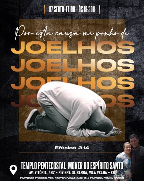 Por Esta Causa Me Ponho De Joelhos Em 2024 Cartazes Religiosos