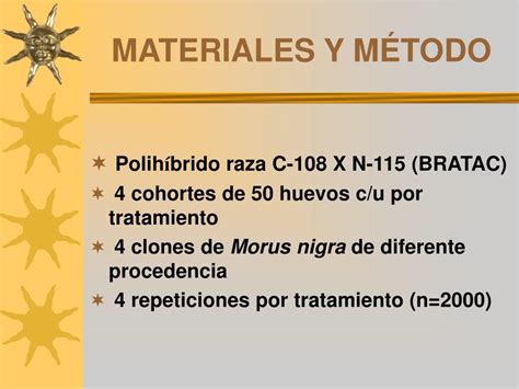 Ppt Evaluaci N De Par Metros Biol Gicos De B Mori En Relaci