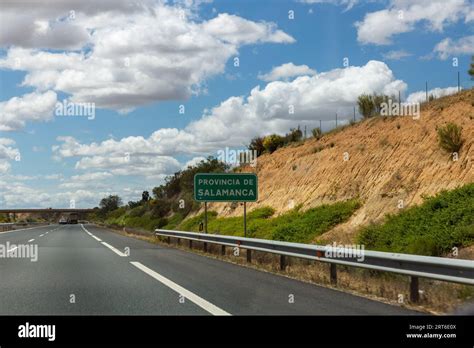 Motorway Signs Spanish Motorway Spain Stock Photo Alamy