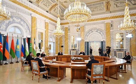 President Ilham Aliyev Attends Informal Meeting Of Cis Heads Of States