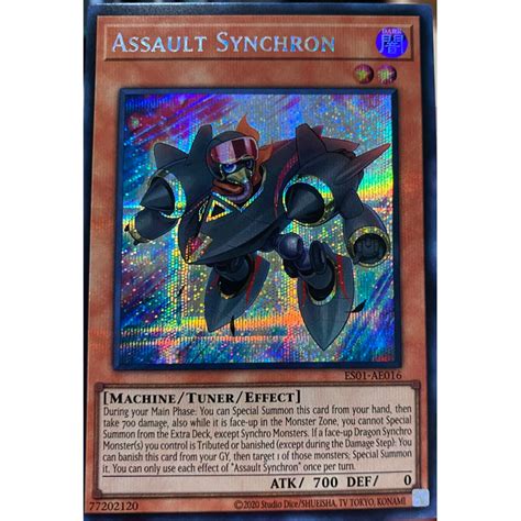 Yugioh Asia Eng Es Ae Assault Synchron Secret Rare