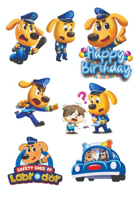 ideas de sheriff labrador perro perro labrador tema de cumpleanos