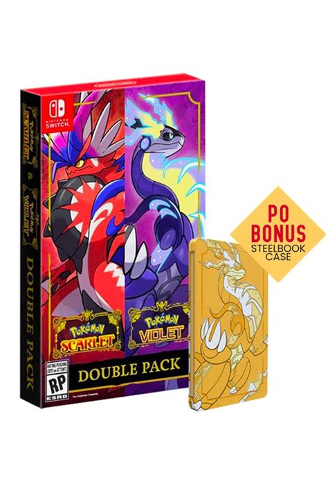 Pokemon Scarlet And Violet Double Pack For Nintendo Switch W Gold