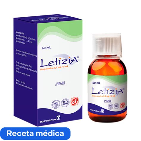 Letizia Jarabe Mg Ml Precio Rappi