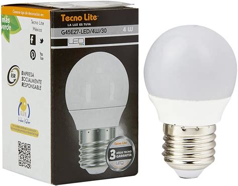 Tecnolite Foco Led Base Gx Color Blanco C Lido Tecnolite Mr L Led