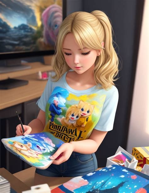 Cartoon Girl Blonde