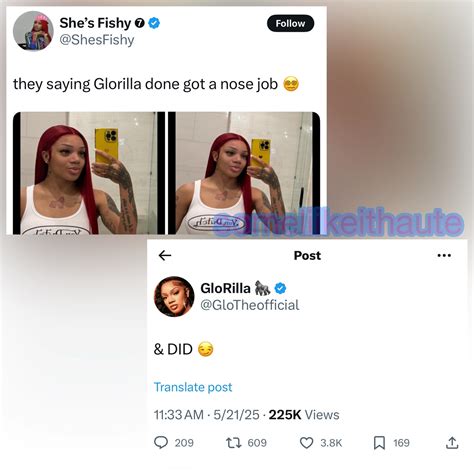 Teonny - Glorilla confirms that she had some work done. Personally I