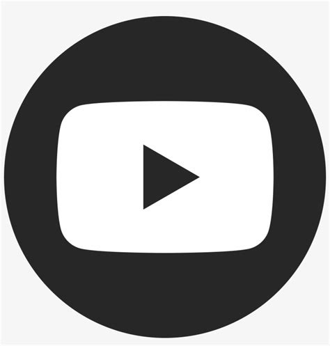 Transparent Youtube Circle Youtube Icon Black And White Free