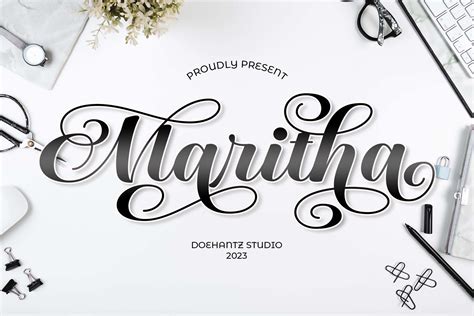 Maritha Font By Doehantz Studio Creative Fabrica