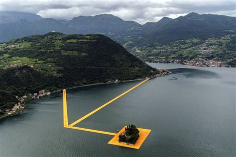 The Floating Piers Installation Art Walk On Water Christo And