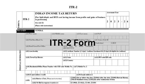 Itr 2 For Ay 2023 24 Eligibility