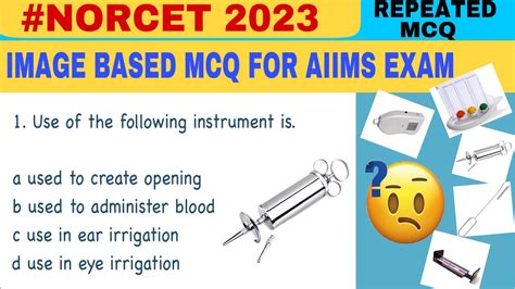 PART 3 NORCET 2023 IMAGE BASED REPEATED MCQ AIIMS NURSING OFFICER