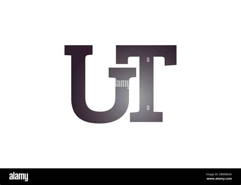 Initial Monogram Letter U T Logo Design Vector Template Graphic