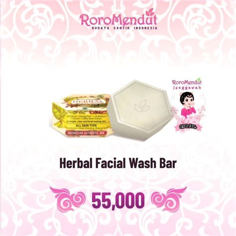 Jual Roro Mendut Herbal Facial Wash Soap Bar Shopee Indonesia