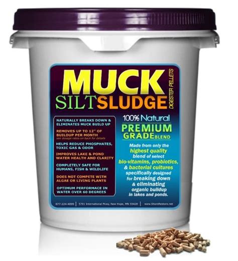 Shore Restore Muck Silt Sludge Pellets Are Specifically Designed To