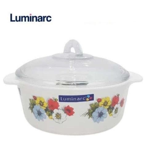 Promo Panci Masak Pot Kaca Luminarc Vitro Blooming Amber Casserole