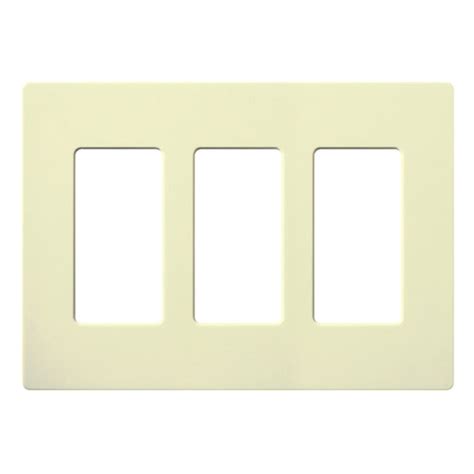 Lutron CW-3,Claro Screwless Designer Wallplate - 3 Gang — Blue Star ...