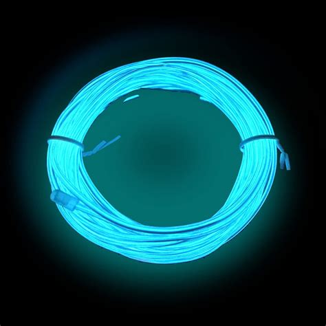 Maxlax El Wire Ice Blue Sound Activatedconstant Light