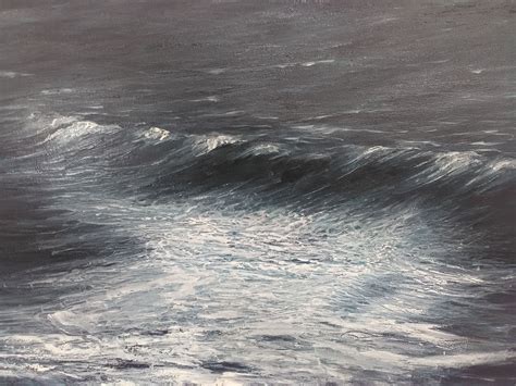 Dark Ocean Painting at PaintingValley.com | Explore collection of Dark ...