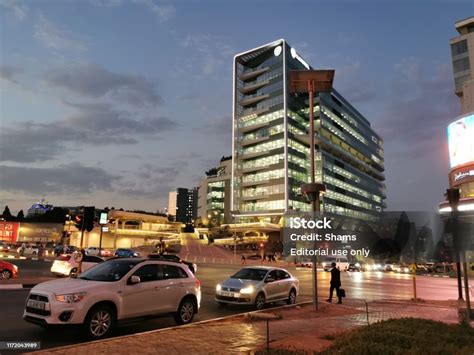 Old Mutual Hochhaus Büroturm In Sandton Straßen Johannesburg Südafrika