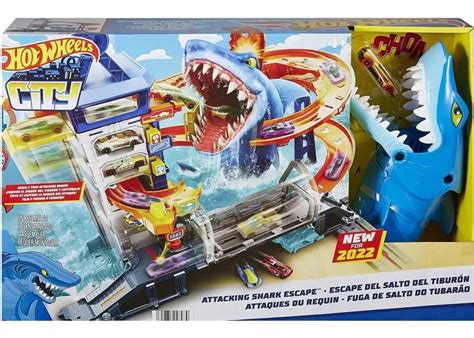 Купити Трек Хот Вілс Сіті Втеча від Акули Hot Wheels City Shark Escape
