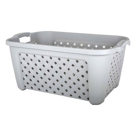 Wilko Rattan Laundry Basket Wilko