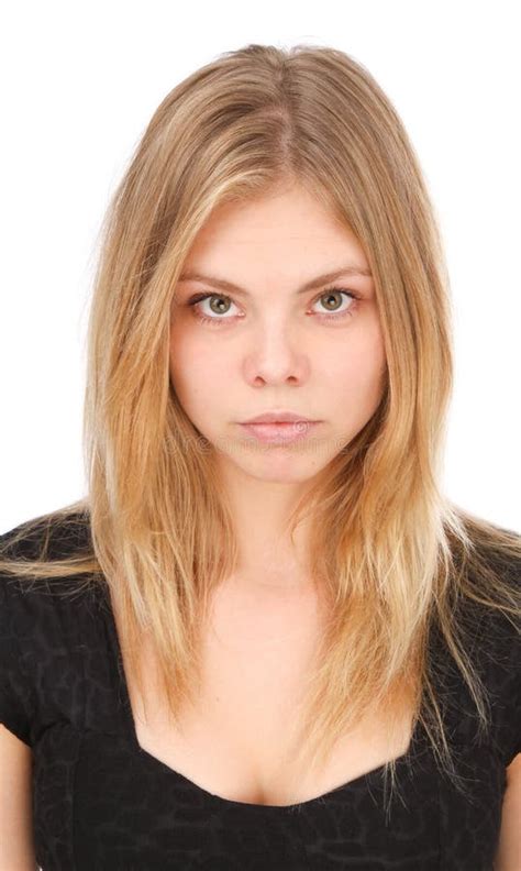 Portret Pi Kna Blondynka Na Bia Ym Tle Zdj Cie Stock Obraz Z O Onej Z Zmys Owy Nude