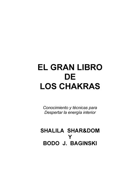 Libros Full El Gran Libro De Los Chakras EL GRAN LIBRO DE LOS CHAKRAS