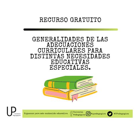 Generalidades De Las Adecuaciones Curriculares Para Nee Necesidades