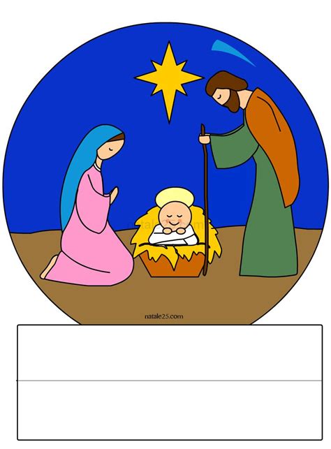 Nativit Di Carta Da Ritagliare Natale